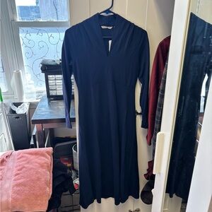 Soft Surroundings Midnight Blue Long Sleeve Dress